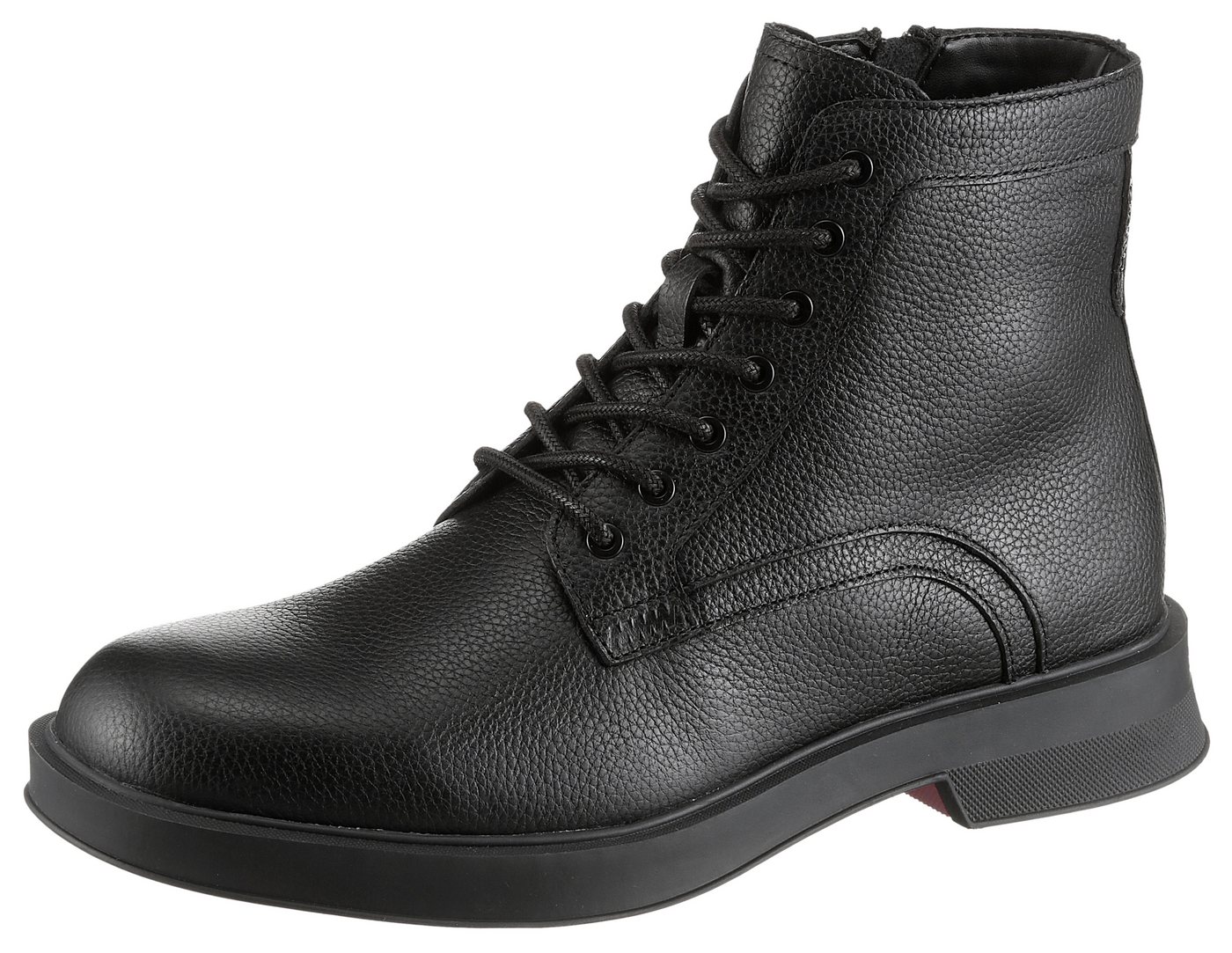 HUGO Lenner_halb_grlt Schnürstiefelette Schnürboots, Business-Stiefelette mit Innen-Reißverschluss von HUGO