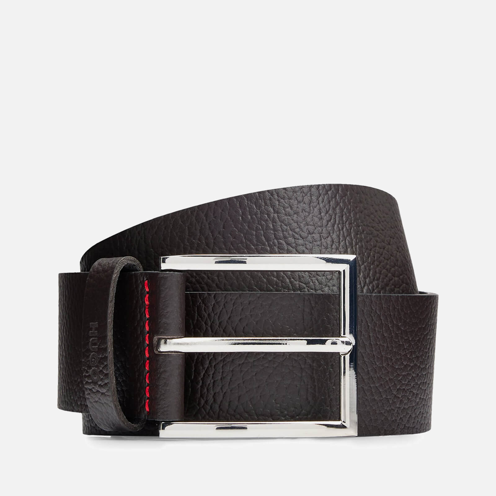 HUGO Logo-Stamped Leather Belt - 100cm von HUGO