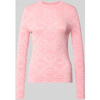 HUGO Longsleeve aus Viskose-Mix in Strick-Optik Modell 'Satero' in Rosa, Größe M HUGO Longsleeve aus Viskose-Mix in Strick-Optik Modell 'Satero' in Rosa, Größe M von HUGO