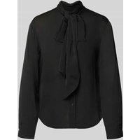 HUGO Loose Fit Langarmbluse aus reiner Viskose Modell 'EKARMA' in Black, Größe 38 von HUGO