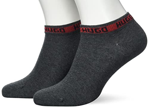 HUGO Men's 2P AS Tape CC Ankle_Socks, Medium Grey31, 35-38 von HUGO