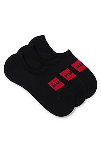 HUGO Herren 3P Lc Label Cc Invisible Socks, Black1, 43-46 von HUGO