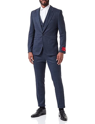 HUGO Men's Arti/Hesten232V1J Suit, Dark Blue405, 44 von HUGO