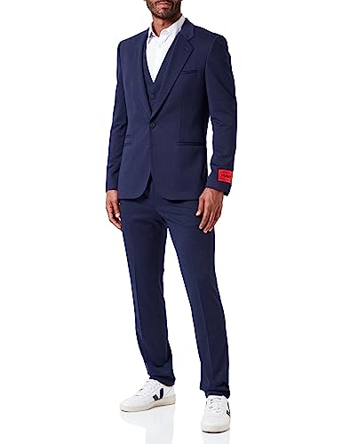 HUGO Men's Arti/Hesten232V1J Suit, Dark Blue405, 56 von HUGO