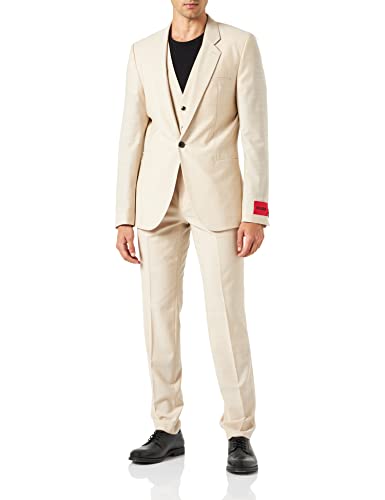 HUGO Men's Arti/Hesten232V1X Suit, Medium Beige264, 44 von HUGO