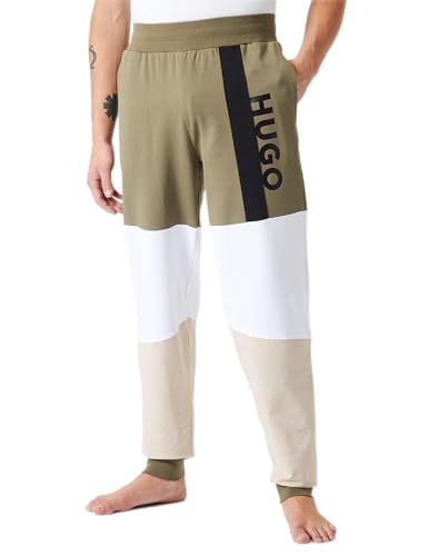 HUGO Men's Colorblock Loungewear_Pant, Open Green345, XXL von HUGO