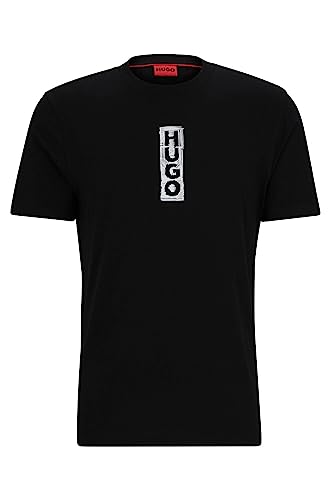 HUGO Men's Dalbula T_Shirt, Black1, S von HUGO