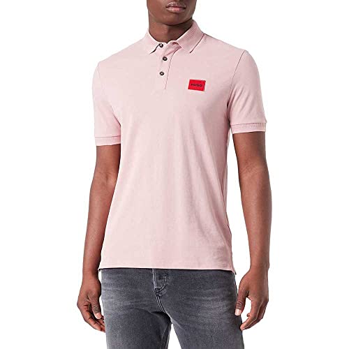 HUGO Men's Dereso222 Polo, Light/Pastel Pink687, S von HUGO