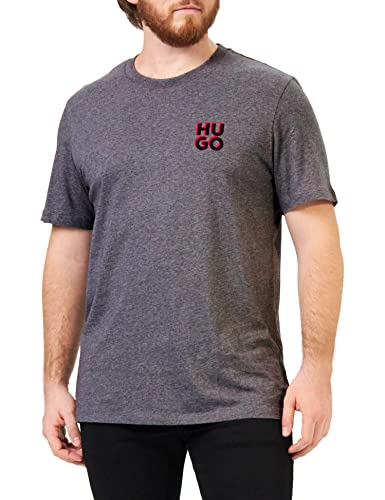 HUGO Men's Dimento T-Shirt, Dark Grey21, XXL von HUGO