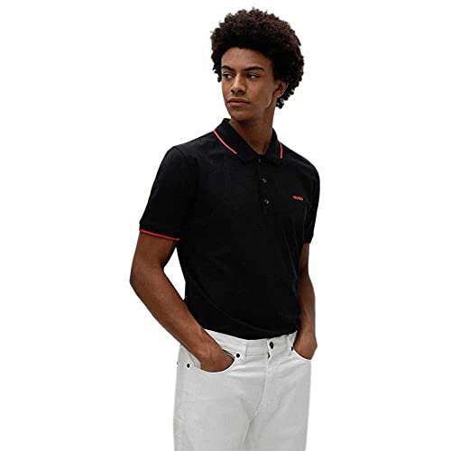 HUGO Men's Dinoso222 Polo, Black2, M von HUGO