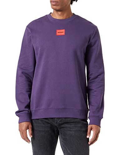 HUGO Herren Sweatshirt, Jersey, Dark Purple509, S von HUGO