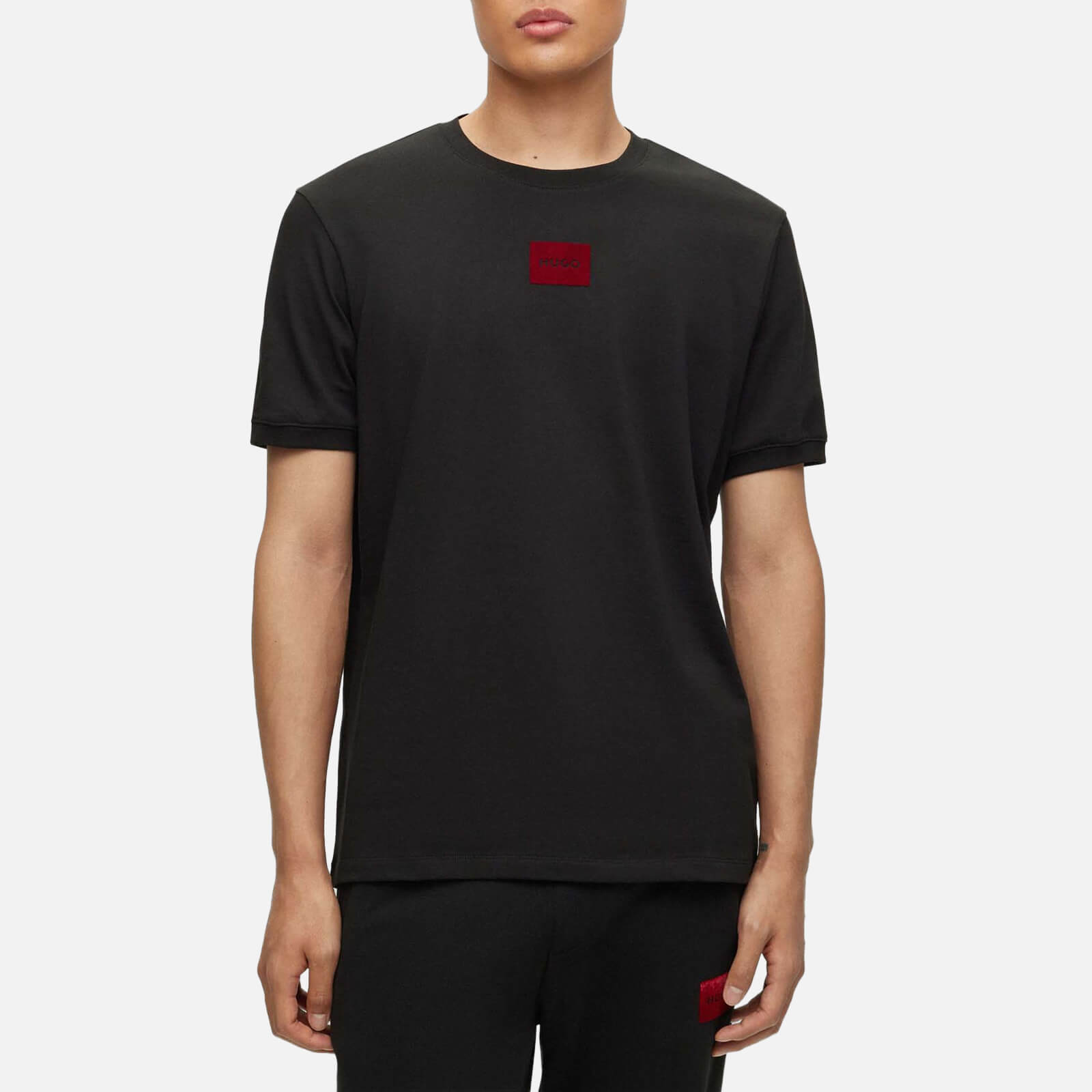 HUGO Diragolino_V Logo-Appliquéd Cotton-Jersey T-Shirt - M von HUGO