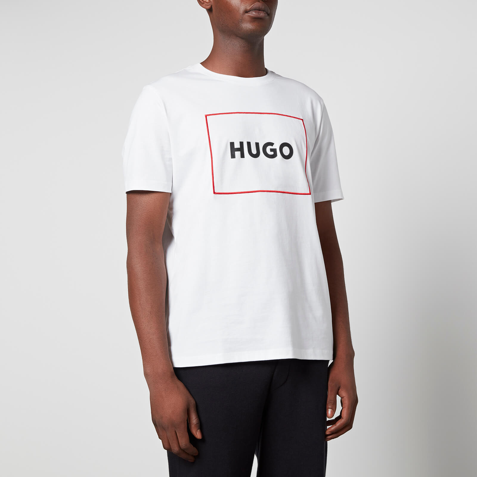 HUGO Dumex Embroidered Cotton-Jersey T-Shirt - S von HUGO