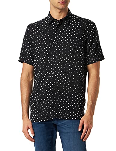 HUGO Men's Ebor 2 Shirt, Black1, M von HUGO