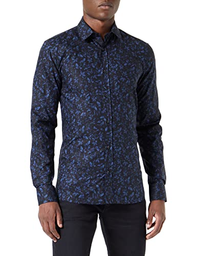 HUGO Men's Elisha02 Shirt, Dark Blue403, 38 von HUGO