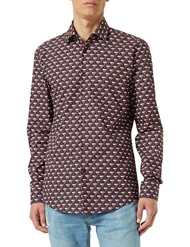 HUGO Men's Kenno 2 Shirt, Black1, 43 von HUGO