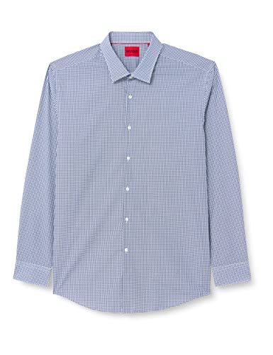 HUGO Men's Kenno 2 Shirt, Dark Blue405, 41 von HUGO