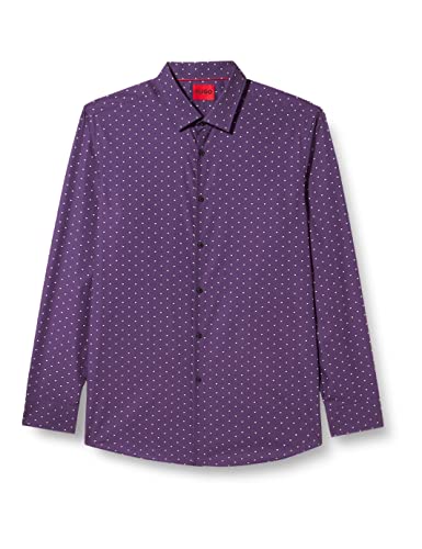 HUGO Men's Kenno 2 Shirt, Dark Purple509, 44 von HUGO