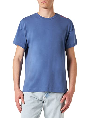 HUGO Men's Labelled Loungewear_T_Shirt, Open Blue479, L von HUGO