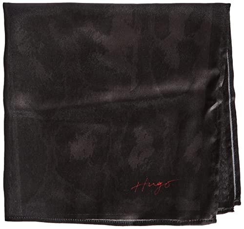 HUGO Men's Pocketsquare cm35x35 Pocket_Square, Black1, One Size von HUGO