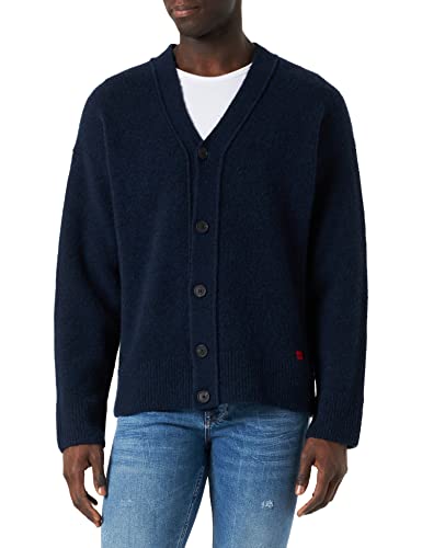 HUGO Men's Sopro Knitted_Cardigan, Navy410, XL HUGO Men's Sopro Knitted_Cardigan, Navy410, XL von HUGO
