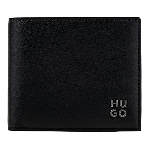 HUGO Men's Theo_8 cc Bi-Fold Wallet, Black1, One Size von HUGO