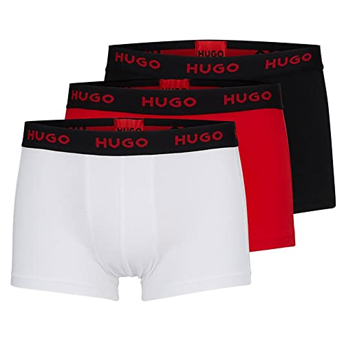 HUGO Men's Triplet Pack Trunk, Bright Red622, xx_l von HUGO