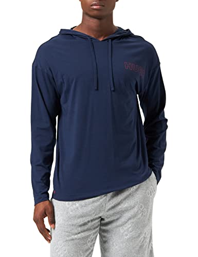 HUGO Men's Unite LS-Hood Pyjama_Longsleeve, Dark Blue405, L von HUGO