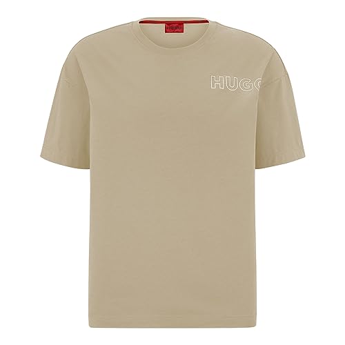 HUGO Men's Unite Pyjama_T_Shirt, Light Beige274, L von HUGO