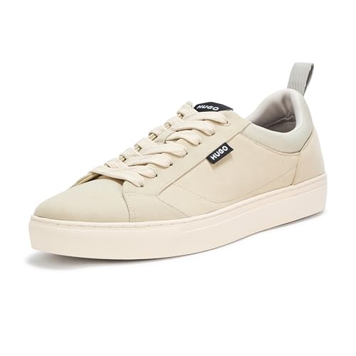 HUGO Morrie Herren-Sneaker, niedriges Profil, aus Leder, Tan Dunes, 47 EU HUGO Morrie Herren-Sneaker, niedriges Profil, aus Leder, Tan Dunes, 47 EU von HUGO