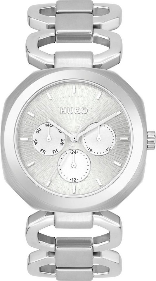 HUGO Multifunktionsuhr #INTENSE, 1540149, Quarzuhr, Armbanduhr, Damenuhr, Datum, 12/24-Stunden-Anzeige von HUGO