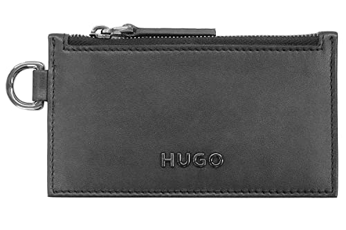 HUGO Myles_Card hold Zip Herren Card Holder, Black1 von HUGO