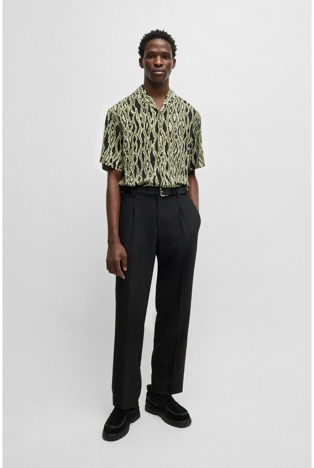 HUGO Outdoorhemd Kurzarm FreizeitHemd für Herren (1-tlg) von HUGO