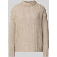 HUGO Oversized Strickpullover mit Alpaka-Anteil Modell 'SLOOSSY' in Sand, Größe S von HUGO