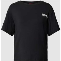 HUGO Oversized T-Shirt in melierter Optik Modell 'UNITE' in Black, Größe XL von HUGO