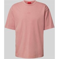 HUGO Oversized T-Shirt mit Rundhalsausschnitt Modell 'Docku' in Lachs, Größe XXL von HUGO
