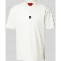HUGO Poloshirt mit Label-Patch Modell 'Deabono' in Kitt, Größe L HUGO Poloshirt mit Label-Patch Modell 'Deabono' in Kitt, Größe L von HUGO