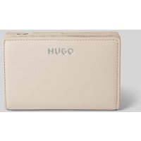 HUGO Portemonnaie mit Strukturmuster in Taupe, Größe One Size von HUGO
