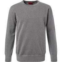 HUGO Herren Pullover grau unifarben von HUGO