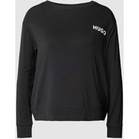 HUGO Pyjama-Oberteil mit Label-Print Modell 'UNITE' in Black, Größe L von HUGO