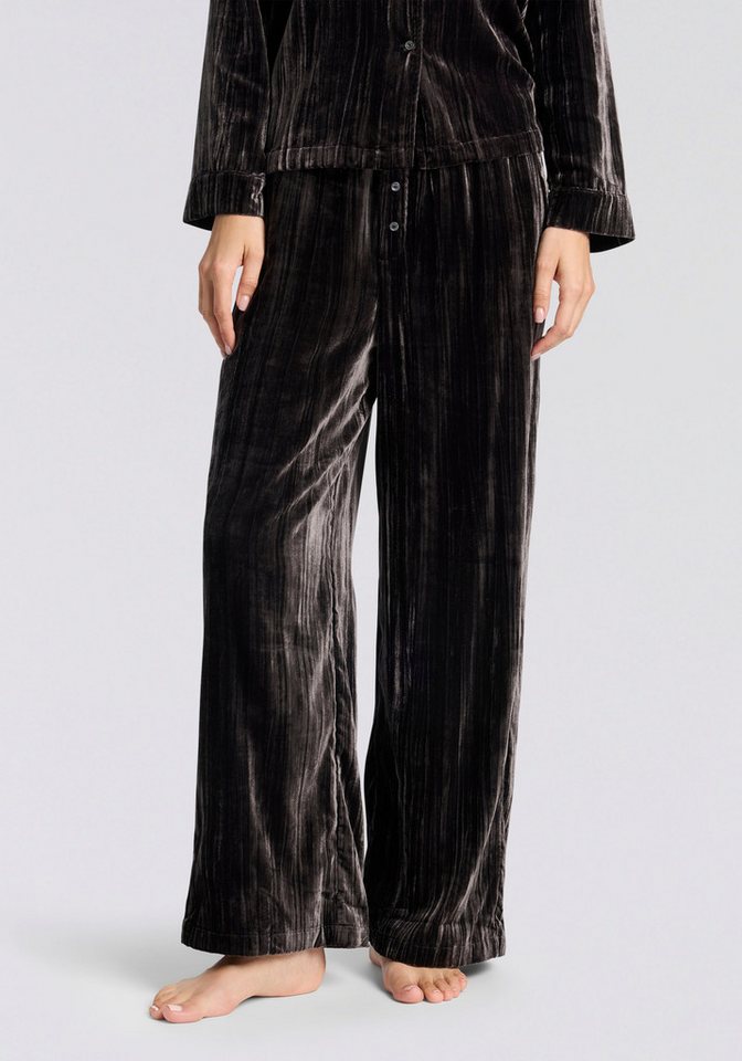 HUGO Pyjamahose Velvet aus weichem Material, mit elastischem Bund von HUGO