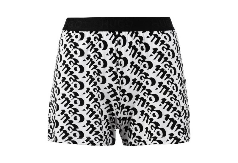 HUGO Pyjamashorts Unite Shorts Printed mit sichtbarem Bund mit Marken-Logos von HUGO