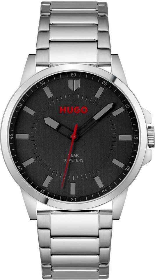 HUGO Quarzuhr #FIRST, 1530246, Armbanduhr, Herrenuhr, Mineralglas, anlog von HUGO