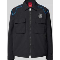 HUGO Regular Fit Hemdjacke mit Label-Print Modell 'ESELIO' in Black, Größe L HUGO Regular Fit Hemdjacke mit Label-Print Modell 'ESELIO' in Black, Größe L von HUGO
