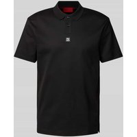 HUGO Regular Fit Poloshirt mit Label-Badge Modell 'Deabono' in Black, Größe XXL von HUGO
