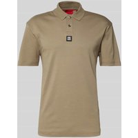 HUGO Regular Fit Poloshirt mit Label-Badge Modell 'Deabono' in Hellbraun, Größe XXL HUGO Regular Fit Poloshirt mit Label-Badge Modell 'Deabono' in Hellbraun, Größe XXL von HUGO