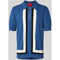HUGO Regular Fit Poloshirt mit Woll-Anteil Modell 'SHOLPONE' in Blau, Größe S HUGO Regular Fit Poloshirt mit Woll-Anteil Modell 'SHOLPONE' in Blau, Größe S von HUGO