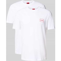 HUGO Regular Fit T-Shirt im 2er-Pack Modell 'DUGOPAK' in Weiss, Größe XL von HUGO