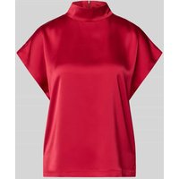 HUGO Relaxed Fit Blusenshirt mit Mock Neck Modell 'CANELI' in Rot, Größe 34 von HUGO