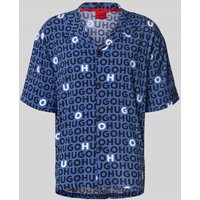 HUGO Relaxed Fit Freizeithemd aus reiner Viskose Modell 'CALAL' in Bleu, Größe M HUGO Relaxed Fit Freizeithemd aus reiner Viskose Modell 'CALAL' in Bleu, Größe M von HUGO